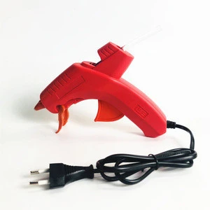 CE certification Red &amp;Orange hot melt glue gun with 11mm sticks electric heating diy eva hot melt glue guns
