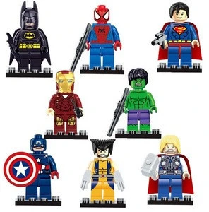 Cheap Hot Sell DIY mini Super Hero Bricks marvel legends action figures building blocks for kid