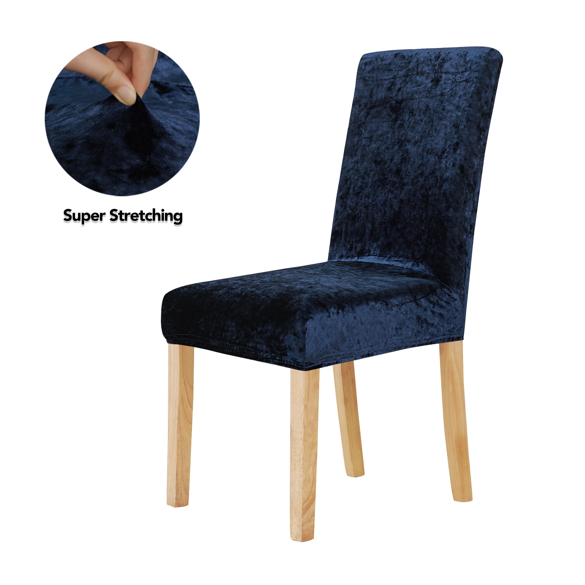 Cheap Navy Blue Polyester Spandex Stretch Chair Cover for Home Event Office Outdoor Chair Covers for Plastic Chair