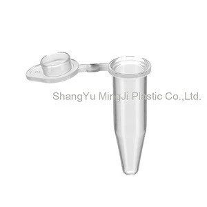 Chemical lab supplies plastic 0.5ml thin - wall single PCR tube with flat cap