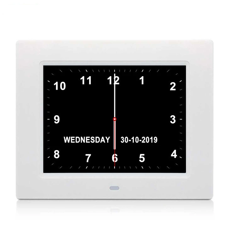 China Best Price ABS Black LED Digital Analog Wall Clock For Elderly