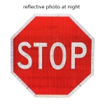 China Factory Aluminum Stop Blank Reflective Traffic Sign