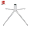 China famous brand durable 4 star polished aluminum alloy metal furniture leg swivel office chair base clamp table legs