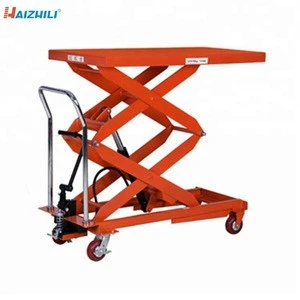 China hot selling 500KG 1.5m hydraulic scissor lift table, Customized promotional mobile scissor table lift
