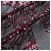 China supplier not easily wrinkled sequin tulle wholesale embroidery mesh fabric