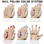 China supplies oem new cheap salon manicure nail art polish private label packing lucky color glitter soak off uv nail gel