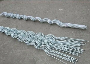 China Supply Metal Galvanized Tomato Spiral Support Rod for Plant Climbing