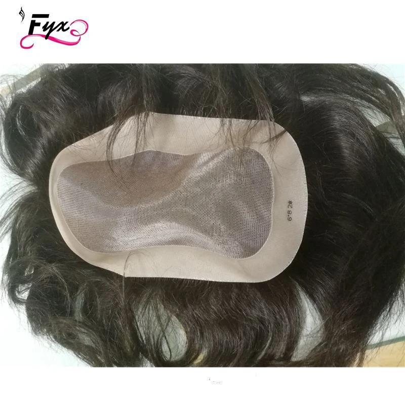 Chinese Wholesale  Hair Replacement Men Toupee Fine Mono Human Hair Mens Hair System