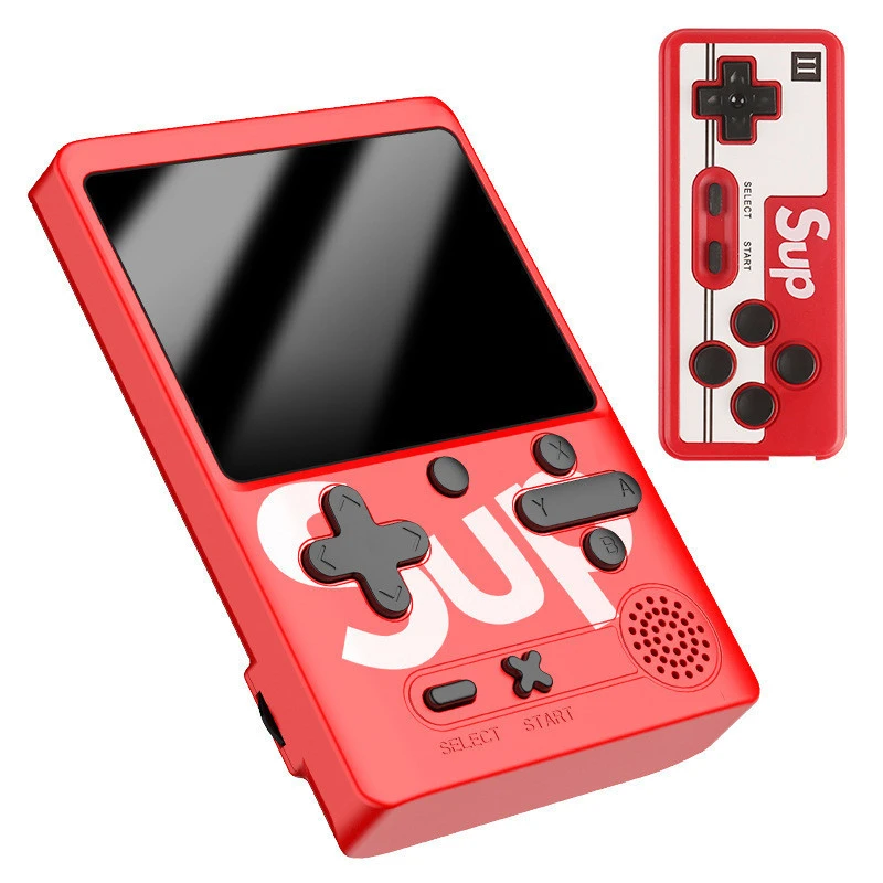 Wholesale Retro Classic SUP Game Box Portable Handheld Game Console  Built-in 400 Classic Games (Red)