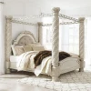 Classical Style Bedroom Furniture Solid Wood bed with nightstands