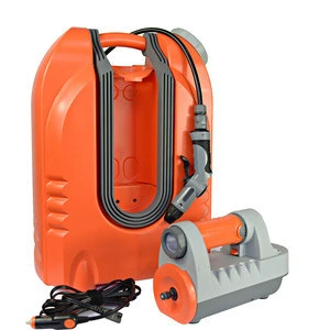 Cleaning equipment for car 12 volt hand carry electric pressure washer with rechargeable battery