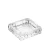 Import Clear square shape engraved crystal glass ashtray classic glass custom ashtray for cigarettes and cigars from China