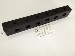 CNC Precision Splitter Compressed Air Tool Aluminum Manifold Block