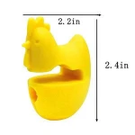 Cock Heat Resistance Food Grade Silicone Pan Clip Pot Spoon Holder