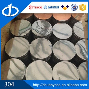 cold rolled 304stainless steel circle 0.23 to 5.00mm ba 2b finish 410 430 stainless steel sheet coil plate wholesale price