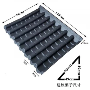 Color-lasting Plastic corrugated ASA synthetic resin roof sheet apvc roof tile