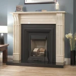 column fireplace /fireplace mantel