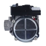 Combination gas control valve for gas furnaces