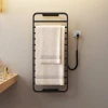 Comfort Edition R-105B Series electric heated drying rack towel warmer  Smart electric towel rack White/Black 140W