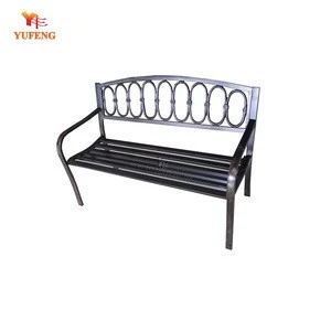 Comfortable and Durable metal Garden iron bench
