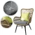 Import Comfortable modern  garden chair with high quality polyester rattan from China
