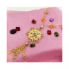 Connected ring shaped suitable for banquets with flower pendants convenient match link necklace