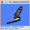 construction machinery parts,WA320-3 tandem valve 421-43-27201