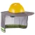 Import Construction Workers Cover Helmet Sunshade Reflective Neck Shield hats for work protection summer sun hat cap flaps from China