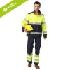 cotton high visibility fireman uniform jacket