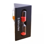 Creaitve Wooden hourglass timer 3/5/7 minutes Children brushing timer crafts hourglass red black blue decoration ornament timer