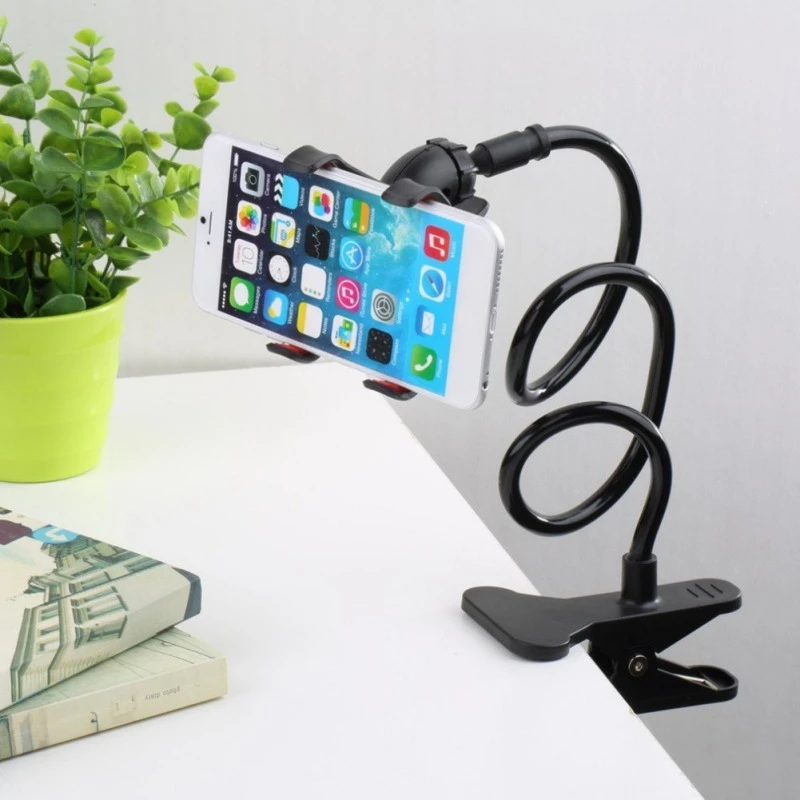 Creative Adjustable Phone Camera holder with clip portable Solid Mutil-funtional telescopic Lazy Plastic Cell phone holder