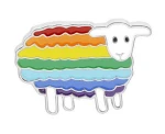 Creative fashion gay flag rainbow heart badge exquisite LGBT gay and lesbian pin button gay badge