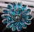 Import Crystal Brooch vintage style in Silver with Pin back Good for broach bouquets rhinestone brooch from China