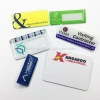 custom changeable printing abs pvc acrylic plastic reusable magnetic name badge