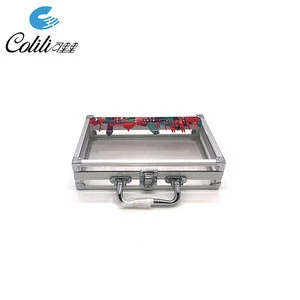 Custom clear transparent makeup acrylic briefcase