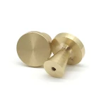 Custom CNC Machined Brass / Stainless Steel Furniture Door Handle Knob
