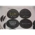 Import custom company logo die cut waterproof matt black round sticker from China