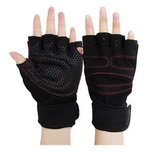 Custom Durable Protective Half finger sport Gym fitness Weight Lifting Gloves