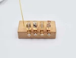 custom fashion diamond jewelry 18k Gold Plated Earrings women Zircon Fashion Long Hanging brass copper Earrings For Girls