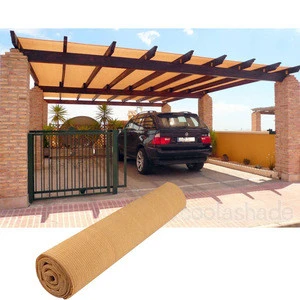 Custom Fashion HDPE Carports Sun Shading Fabric for garage car canopy