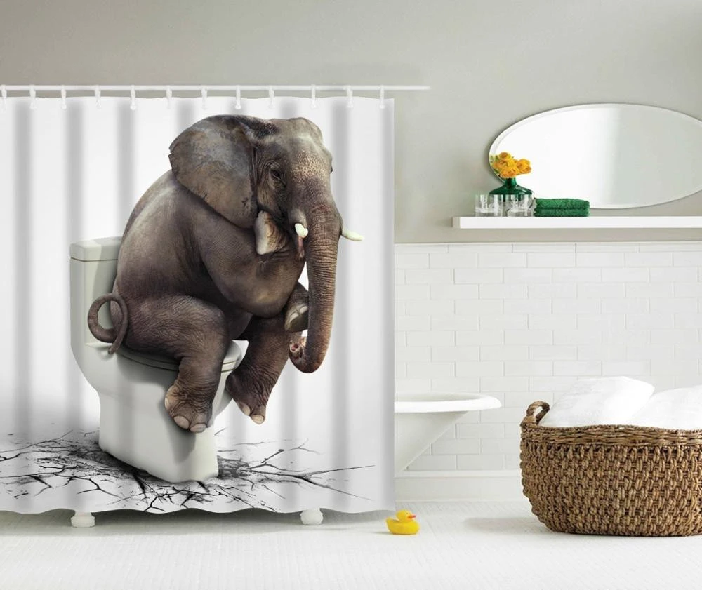 Custom Home Decoration Waterproof Bathroom 3D print Shower Curtain