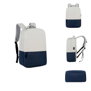 Custom Logo Fashion Daily Waterproof Oxford Casual Shock Resistance Laptop with USB Backpack
