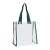 Import Custom logo transparent waterproof pvc tote bag plastic shopping bag gift bag from China