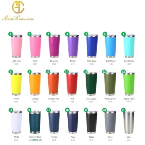 Custom Logo Tumbler Wholesale Bulk 20oz 30 Insulated Beer Vasos Drink Cup Travel Coffe Mug Termos Cafe Stainless Steel