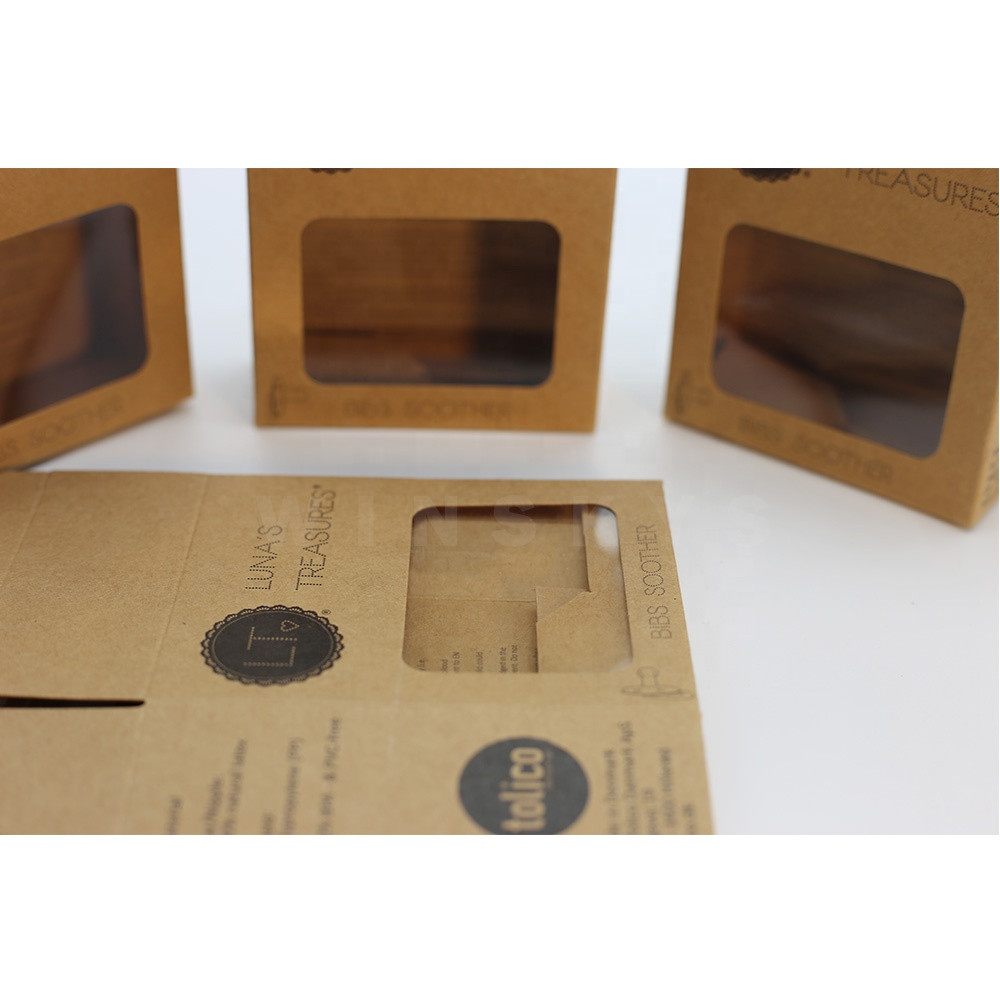 Buy Custom Print Logo Small Luxury Craft Gift Jewelry Kraft Brown Paper ...