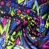 Custom printed 8% spandex 92% polyester fabric with cotton - feeling