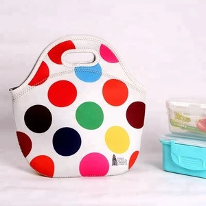 Custom Printed Reusable Cooler High Quality Insulated Thermal Neoprene Lunch Bag