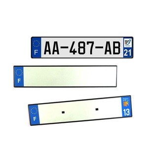 Custom reflective european blank embossed aluminum car license plate