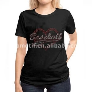 Custom Rhinestone baseball mom iron on transfers for tshirt