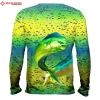 Custom Sublimation Quick Dry Tournament Fishing Jerseys/Vented Fishing Wear Summer Fishing Shirts